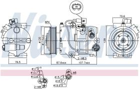 Nissens 890563 - COMPRESOR HYUNDAI I40(VF)(11-)2.0 G