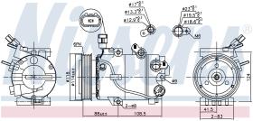 Nissens 890564 - COMPRESOR HYUNDAI SONATA VI(YF)(10-