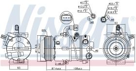 Nissens 890575 - COMPRESOR HYUNDAI IX35(LM)(09-)2.0