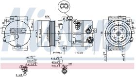 Nissens 890578 - COMPRESOR KIA SORENTO III(UM)(14-)2