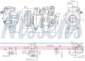 Nissens 890595 - COMPRESOR MERCEDES B-CLASS W 246(11