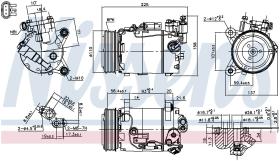 Nissens 890600 - COMPRESOR BMW 1 F20-F21 (11-)116 I