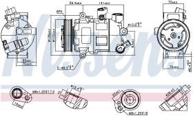 Nissens 890607 - COMPRESOR VOLKSWAGEN SCIROCCO(137.1