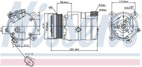 Nissens 89062 - COMPRESOR VAUXHALL OMEGA(94-)2.0 I