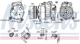 Nissens 890622 - COMPRESOR BMW X3 F25(10-)X3 20DX