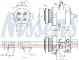 Nissens 890624 - COMPRESOR MITSUBISHI COLT(Z30)(04-)