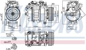 Nissens 890628 - COMPR BMW 1 E81-E82-E87-E88 (04-)