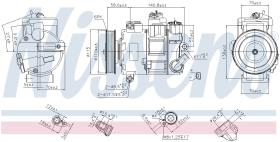 Nissens 890632 - COMPR VW CADDY/TOURAN/GOLF (VALEO/ZEXEL ALTERNATIVO)