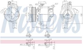 Nissens 890638 - COMPRESOR PEUGEOT 108(14-)1.2 VTI