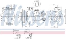 Nissens 890643 - COMPRESOR HYUNDAI IX35(LM)(09-)2.0