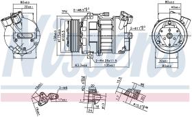 Nissens 890656 - COMPR NISSAN NV400/PRIMASTAR/MOVANO B/VIVARO/ESPACE IV