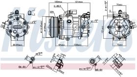 Nissens 890659 - COMPRESOR VOLKSWAGEN POLO V(6R.6C)(