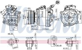 Nissens 890666 - COMPR MITSUBISHI OUTLANDER/C-CROSSER/4007