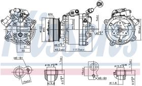 Nissens 890666 - COMPRESOR CITROEN C-CROSSER(07-)2.2