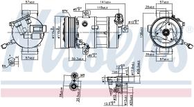 Nissens 890667 - COMPRESOR FIAT BRAVO II(198)(07-)2.