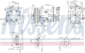 Nissens 89067 - COMPRESOR CITROEN BERLINGO(B9)(08-)