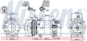 Nissens 890682 - COMPRESOR HYUNDAI I20 (PB)(09-)1.2