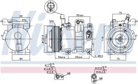 Nissens 890683 - COMPRESOR HYUNDAI I20 (PB)(09-)1.2