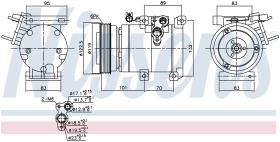 Nissens 890686 - COMPRESOR HYUNDAI SANTA FE(CM)(06-)