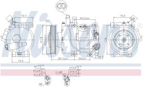 Nissens 890689 - COMPRESOR HYUNDAI ACCENT(RB)(11-)1.