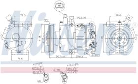 Nissens 890689 - COMPRESOR HYUNDAI ACCENT(RB)(11-)1.