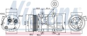 Nissens 89069 - COMPRESOR VOLVO S60(00-)2.4 GAS