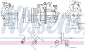 Nissens 890717 - COMPRESOR MERCEDES C-CLASS W 205(14