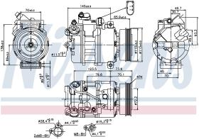 Nissens 89073 - COMPR AUDI A4 II/ A6 (01>) DIAM. SALIDA 15,3 Ø