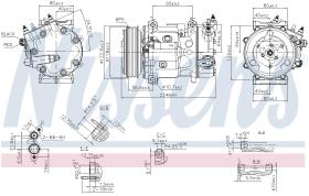 Nissens 890744 - COMPRESOR CITROEN BERLINGO(B9)(08-)