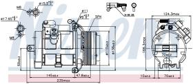 Nissens 89077 - COMPRESOR RANGE ROVER III(LM)(02-)4