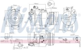 Nissens 89080 - COMPRESOR ALPINA B3(E46)3.3 I