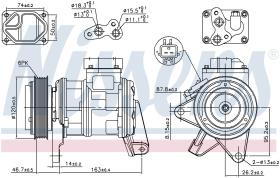 Nissens 89087 - COMPRESOR PLYMOUTH VOYAGER II(96-)3