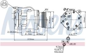 Nissens 89088 - COMPR VW POLO (6N2) SEAT AROSA (6H) VW LUPO (6X1)