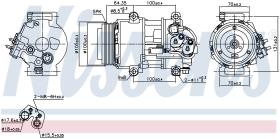 Nissens 89089 - COMPR MB W169 A160/180/200/W245 B180/B200 (04>)