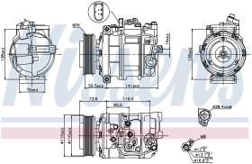 Nissens 89092 - COMPR AUDI A4 2.4/3.0 B6/ A8 4.2 TDI (03-)