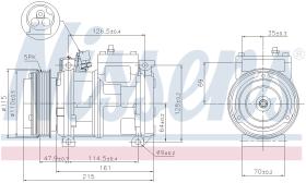 Nissens 89093 - COMPR BMW 3 (E36) DENSO ALTERNATIVO
