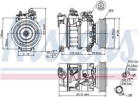 Nissens 89094 - COMPRESOR FIAT MAREA(185)(96-)2.4 J