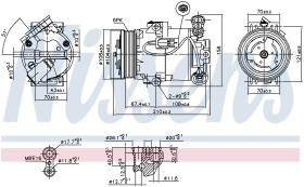 Nissens 89096 - COMPRESOR VAUXHALL ASTRA H(04-)1.7