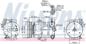 Nissens 89100 - COMPRESOR VAUXHALL CORSA D(06-)1.2