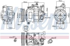 Nissens 89111 - COMPRESOR AUDI A 6/S 6(C6)(04-)3.0