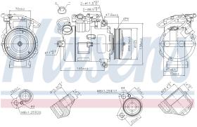 Nissens 89116 - COMPR BMW S5 E60/E61