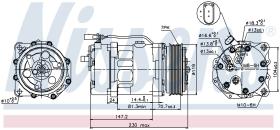 Nissens 89117 - COMPRESOR SEAT LEON(1M1)(99-)2.8 I