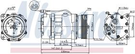 Nissens 89118 - COMPRESOR VOLKSWAGEN PASSAT B3(3A.3