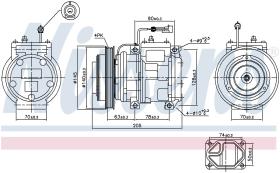 Nissens 89119 - COMPRESOR TOYOTA COROLLA(E10#)(92-)