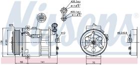 Nissens 89124 - COMPRESOR FIAT CROMA(194)(05-)1.9 J