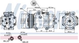 Nissens 89143 - COMPR FORD FOCUS II (04>) VOLVO C30 (10/06>)
