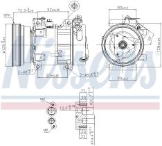 Nissens 89148 - COMPRESOR DACIA SANDERO I(08-)1.0 I