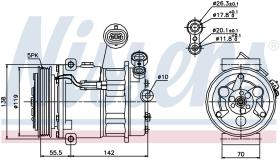 Nissens 89157 - COMPRESOR FIAT CROMA(194)(05-)1.8 I