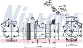 Nissens 89159 - COMPRESOR RENAULT CLIO II(98-)1.6 I