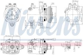 Nissens 89163 - COMPRESOR SMART CITY-COUPE(W450)(98